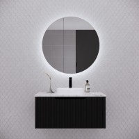 London Round Led Mirror Shaving Cabinet